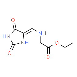 Glycine, N-[(Z)-(2,5-dioxo-4-imidazolidinylidene)methyl]-, ethyl ester (9CI) Structure