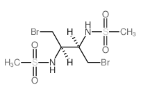 Methanesulfonamide,N,N'-[1,2-bis(bromomethyl)ethylene]bis-, (?à)- (8CI) structure