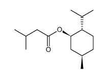 [1R-(1alpha,2beta,5alpha)]-2-isopropenyl-5-methylcyclohexyl isovalerate structure