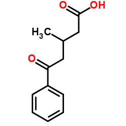 3-Methyl-5-oxo-5-phenylpentanoic acid Structure