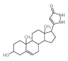 3-Pyrazolin-5-one, 3-(3b-hydroxyandrost-5-en-17b-yl)- (8CI)结构式