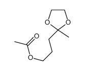 Acetic acid 3-(2-methyl-1,3-dioxolan-2-yl)propyl ester structure