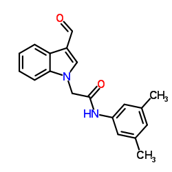 N-(3,5-Dimethylphenyl)-2-(3-formyl-1H-indol-1-yl)acetamide Structure