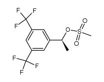 methanesulfonic acid (S)-1-(3,5-bis(trifluoromethyl)phenyl)ethyl ester结构式