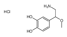 4-(2-amino-1-methoxyethyl)benzene-1,2-diol,hydrochloride Structure