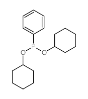 dicyclohexyloxy-phenyl-phosphane结构式