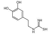 (9CI)-[2-(3,4-二羟基苯基)乙基]-硫脲结构式