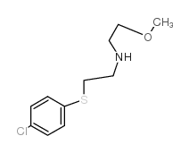 N-[2-(4-chlorophenyl)sulfanylethyl]-2-methoxyethanamine Structure