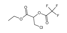 ethyl 3-chloro-2-(2,2,2-trifluoroacetoxy)propanoate Structure