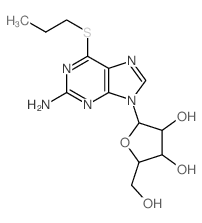 2-(2-amino-6-propylsulfanyl-purin-9-yl)-5-(hydroxymethyl)oxolane-3,4-diol picture