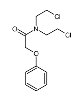 N,N-bis(2-chloroethyl)-2-phenoxyacetamide Structure