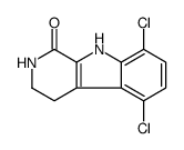 5,8-dichloro-2,3,4,9-tetrahydropyrido[3,4-b]indol-1-one Structure