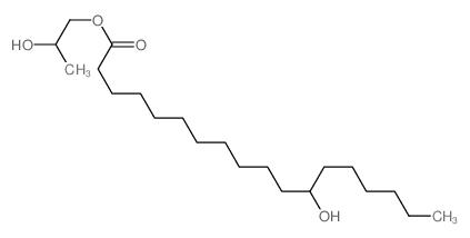 2-hydroxypropyl 12-hydroxyoctadecanoate结构式