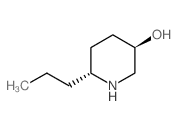 (3R,6R)-6-propylpiperidin-3-ol结构式