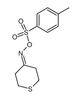 tetrahydro-4H-thiopyran-4-oneO-tosyl oxime Structure