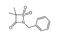 2-benzyl-4,4-dimethyl-1,1-dioxothiazetidin-3-one结构式