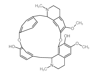 (1-beta)-6,6-Dimethoxy-2,2-dimethylberbaman-7,12-diol结构式