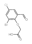 2-(2-bromo-4-chloro-6-formylphenoxy)acetic acid picture