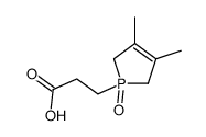 3-(3,4-dimethyl-1-oxo-2,5-dihydro-1λ5-phosphol-1-yl)propanoic acid Structure