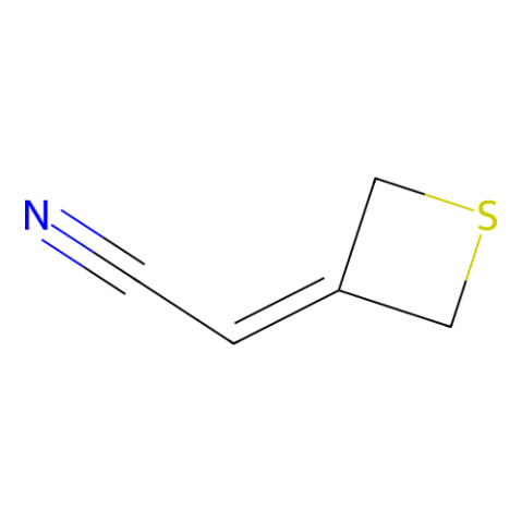 2-(thietan-3-ylidene)acetonitrile Structure