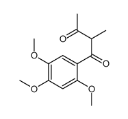 2-methyl-1-(2,4,5-trimethoxyphenyl)butane-1,3-dione结构式