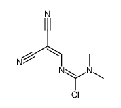 N'-(2,2-dicyanoethenyl)-N,N-dimethylcarbamimidoyl chloride Structure