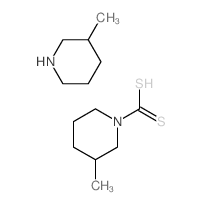 3-methylpiperidine; 3-methylpiperidine-1-carbodithioic acid Structure