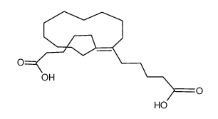 (E)-5,5'-(cyclododec-1-ene-1,2-diyl)dipentanoic acid Structure