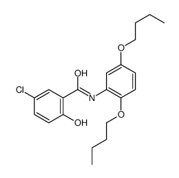 5-chloro-N-(2,5-dibutoxyphenyl)-2-hydroxybenzamide结构式