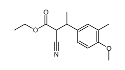 ethyl 2-cyano-3-(4-methoxy-3-methylphenyl)butanoate Structure