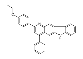 2-(4-ethoxyphenyl)-4-phenyl-6H-pyrido[3,2-b]carbazole结构式