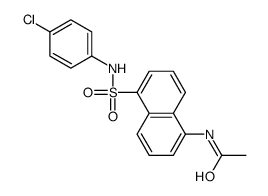 N-[5-[(4-chlorophenyl)sulfamoyl]naphthalen-1-yl]acetamide Structure