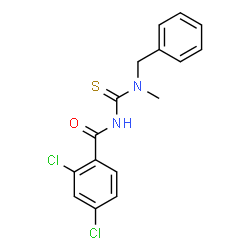 N-{[benzyl(methyl)amino]carbonothioyl}-2,4-dichlorobenzamide结构式