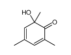 6-hydroxy-2,4,6-trimethylcyclohexa-2,4-dien-1-one Structure