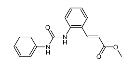 methyl 3-[2-(3-phenylureido)phenyl]acrylate Structure