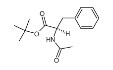 (R)-2-Acetylamino-3-phenyl-propionic acid tert-butyl ester结构式