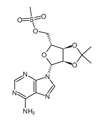 ((3aR,4R,6R,6aR)-6-(6-amino-9H-purin-9-yl)-2,2-dimethyltetrahydrofuro[3,4-d][1,3]dioxol-4-yl)methyl methanesulfonate Structure