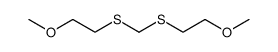 bis-(2-methoxy-ethylsulfanyl)-methane结构式