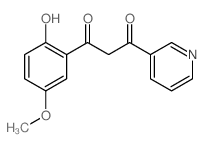 1-(2-hydroxy-5-methoxy-phenyl)-3-pyridin-3-yl-propane-1,3-dione Structure