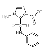 3-methyl-5-nitro-N-phenyl-imidazole-4-sulfonamide structure