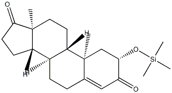 2β-(Trimethylsiloxy)androst-4-ene-3,17-dione结构式