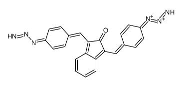 1,3-Bis[(4-azidophenyl)methylene]-2H-inden-2-one Structure