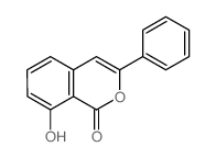 8-hydroxy-3-phenylisochromen-1-one Structure