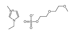 1-ETHYL-3-METHYLIMIDAZOLIUM 2-(2-METHOXYETHOXY)ETHYL SULFATE Structure