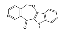 11H-pyrido[3',4':5,6]oxepino[3,2-b]indol-12(5H)-one结构式