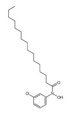 N-(3-chlorophenyl)-N-hydroxyhexadecanamide结构式