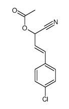 [3-(4-chlorophenyl)-1-cyanoprop-2-enyl] acetate结构式