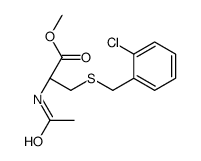 methyl (2R)-2-acetamido-3-[(2-chlorophenyl)methylsulfanyl]propanoate Structure