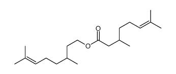 3,7-dimethyl-6-octenyl 3,7-dimethyloct-6-enoate Structure