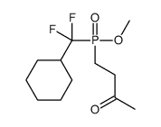 4-[[cyclohexyl(difluoro)methyl]-methoxyphosphoryl]butan-2-one Structure